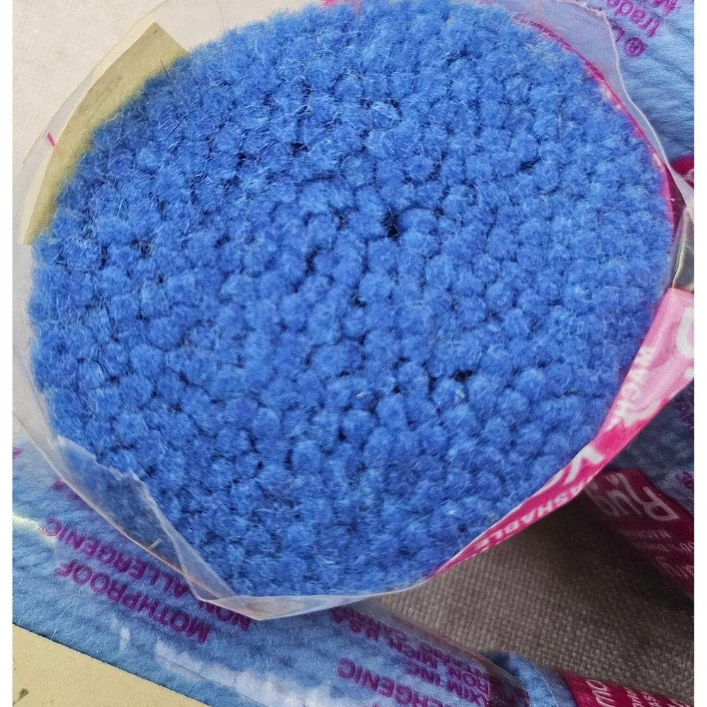 Mary Maxim Rug Yarn Lot 10 Bundles Light Blue 100% Orlon Acrylic Vintage Pre-Cut